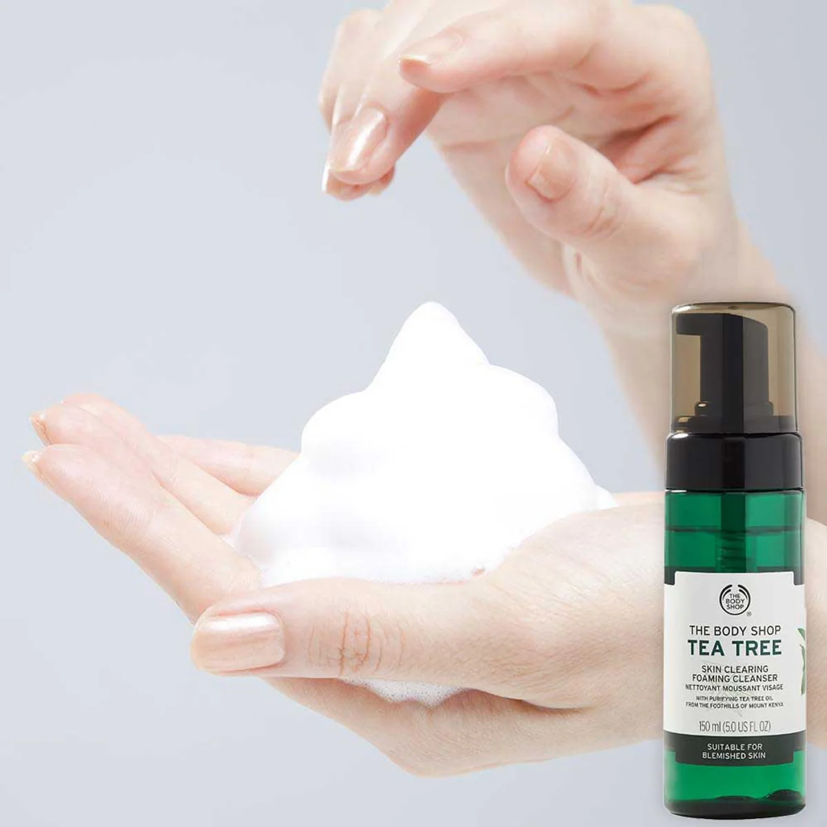فوم شست‌وشوی صورت بادی شاپ The Body Shop Tea Tree Skin Clearing حجم 150 میلی‌لیتر؛ نمای تکمیلی 3
