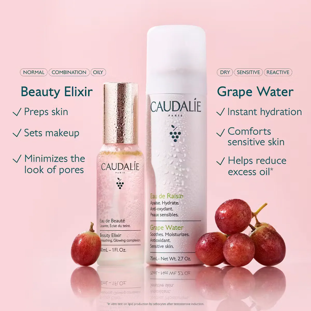 اسپری آب انگور کدلی Caudalie Grape Water حجم 300 میلی‌لیتر؛ نمای تکمیلی 7