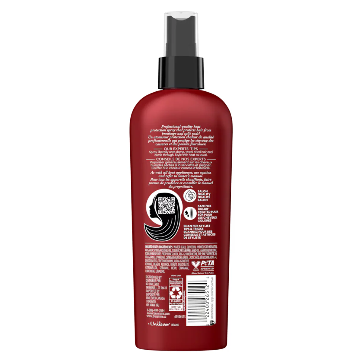 اسپری محافظ حرارت مو ترزمه TRESemmé Keratin Smooth Weightless Blowout حجم 236 میلی‌لیتر؛ نمای تکمیلی 3
