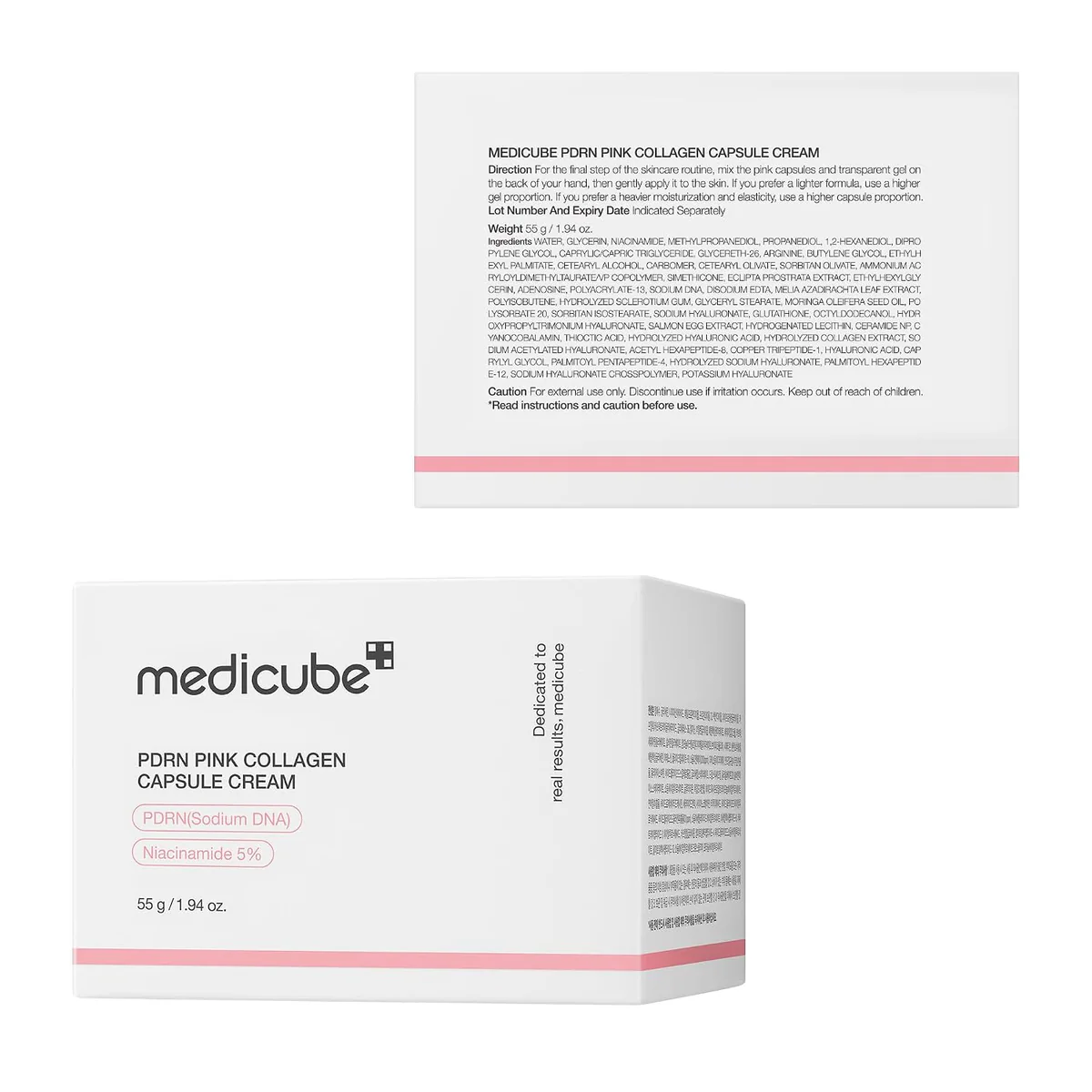 کرم کپسولی مدیکیوب Medicube PDRN Pink Collagen Capsule Cream وزن 55 گرم؛ نمای تکمیلی 6