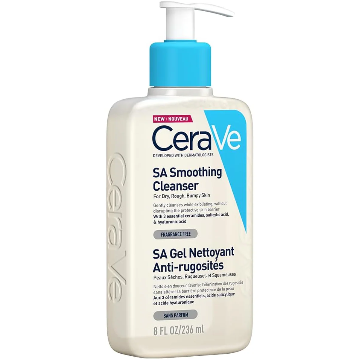 شوینده سراوی CeraVe SA Smoothing Cleanser حجم 236 میلی‌لیتر؛ نمای تکمیلی 3