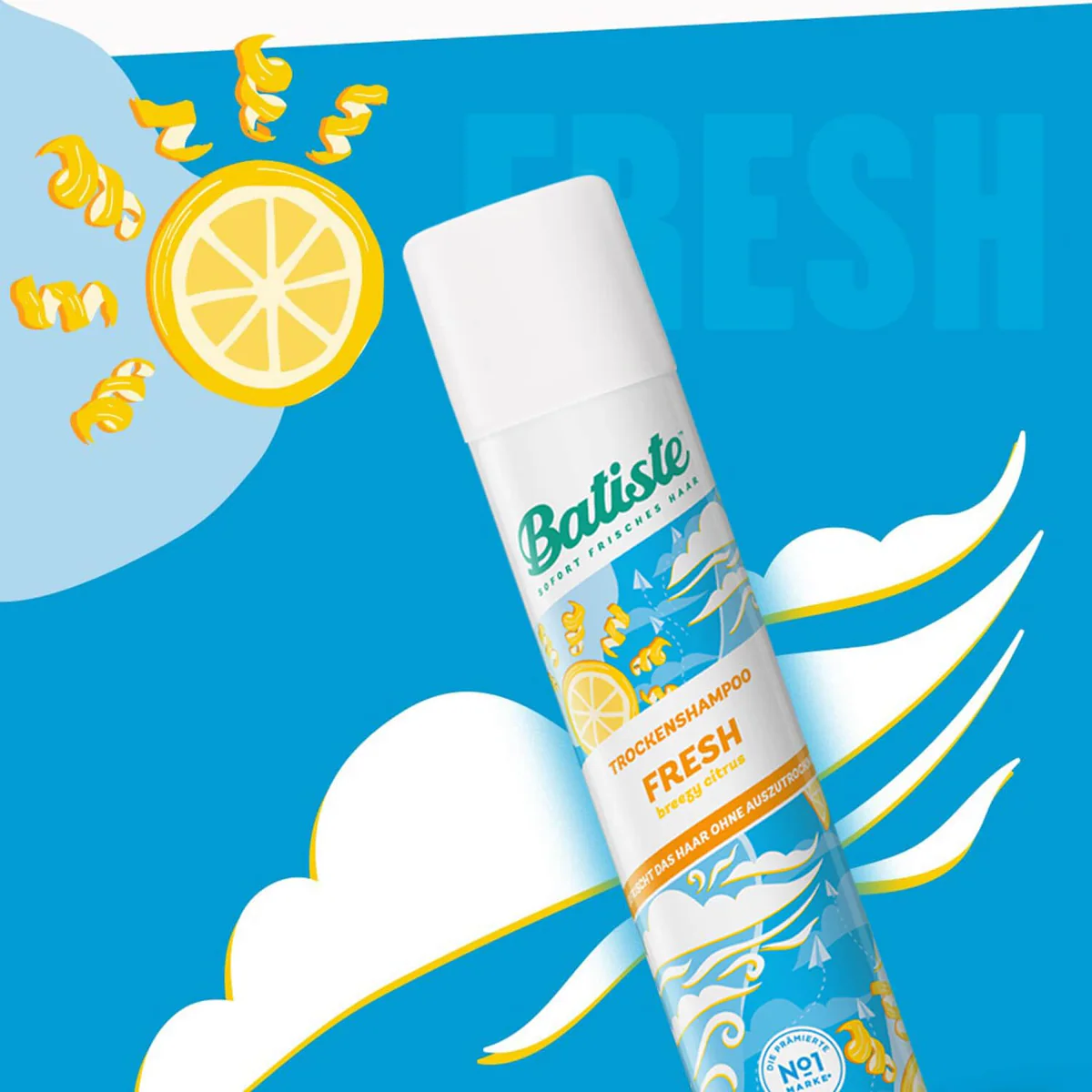 شامپو خشک باتیست Batiste Fresh حجم 200 میلی‌لیتر؛ نمای تکمیلی 2