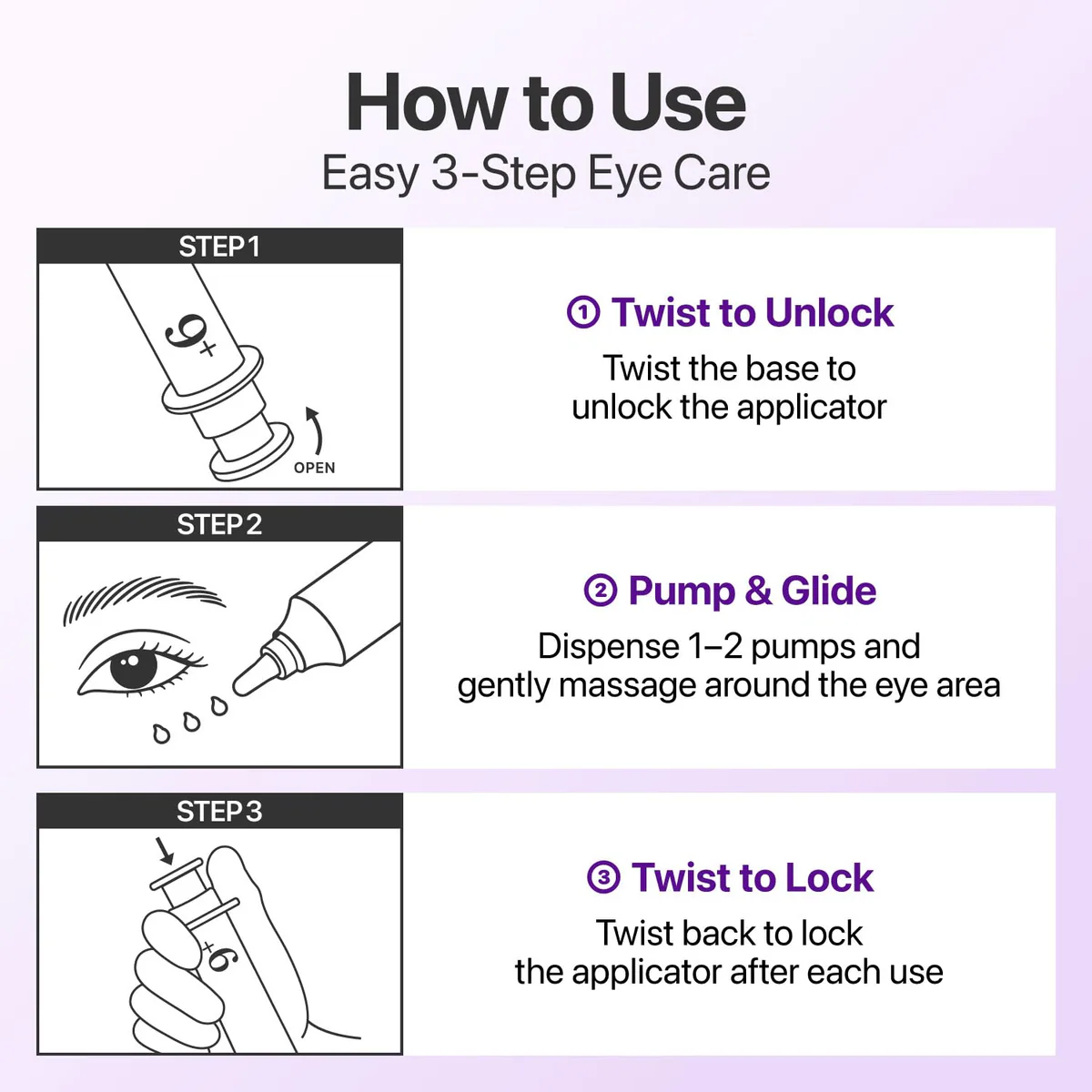 کرم دور چشم نامبوزین Numbuzin No.9 NAD+ Retinol Volumetox Eye Cream حجم 10 میلی‌لیتر؛ نمای تکمیلی 7