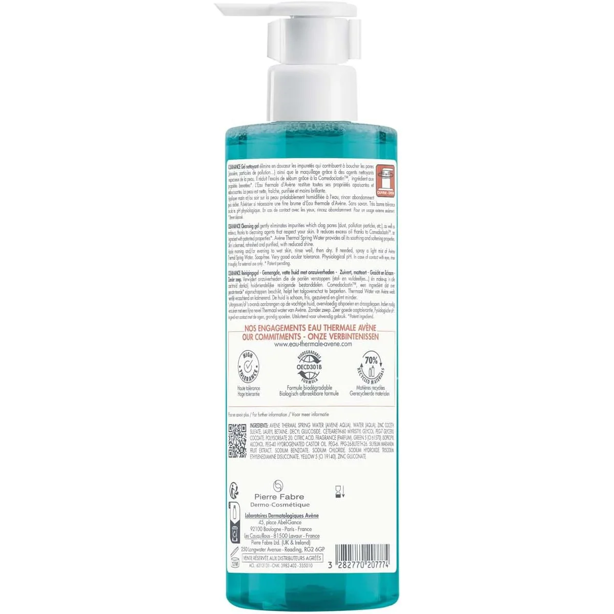 ژل شوینده اون Avène Cleanance Cleansing Gel حجم 400 میلی‌لیتر؛ نمای تکمیلی 2