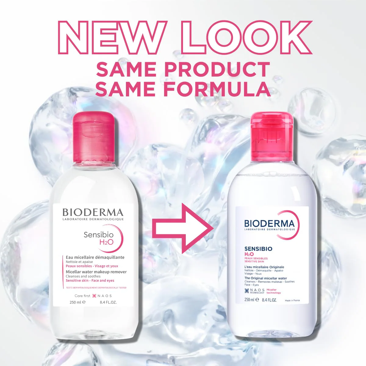 میسلار واتر پوست حساس بایودرما Bioderma Sensibio H2O حجم 250 میلی‌لیتر؛ نمای تکمیلی 4