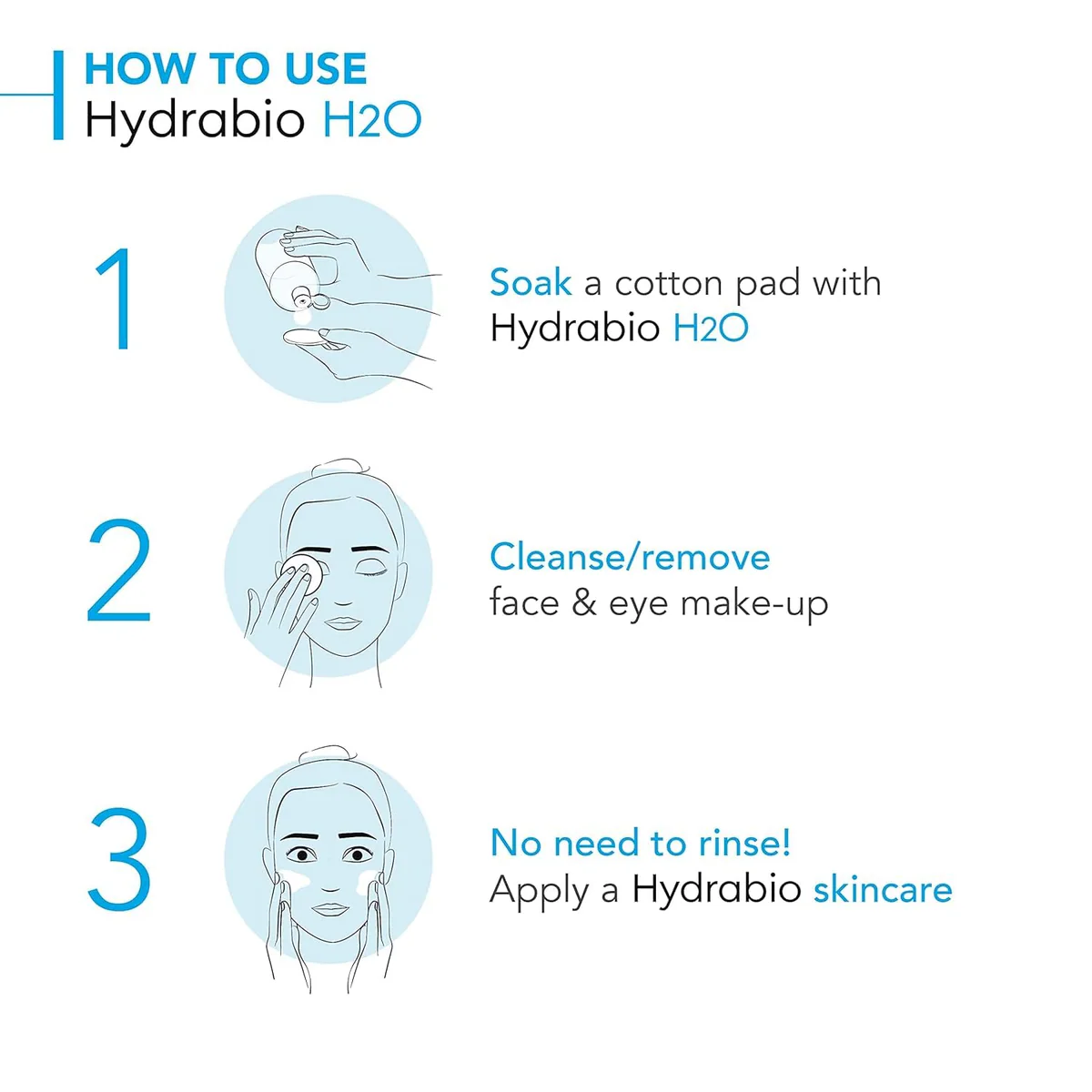 میسلار واتر آبرسان بایودرما Bioderma Hydrabio H2O حجم 500 میلی‌لیتر؛ نمای تکمیلی 7