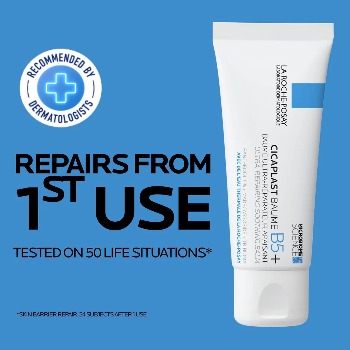 بالم ترمیم‌کننده لاروش پوزای La Roche-Posay Cicaplast Baume B5+ حجم 40 میلی‌لیتر؛ نمای تکمیلی 3