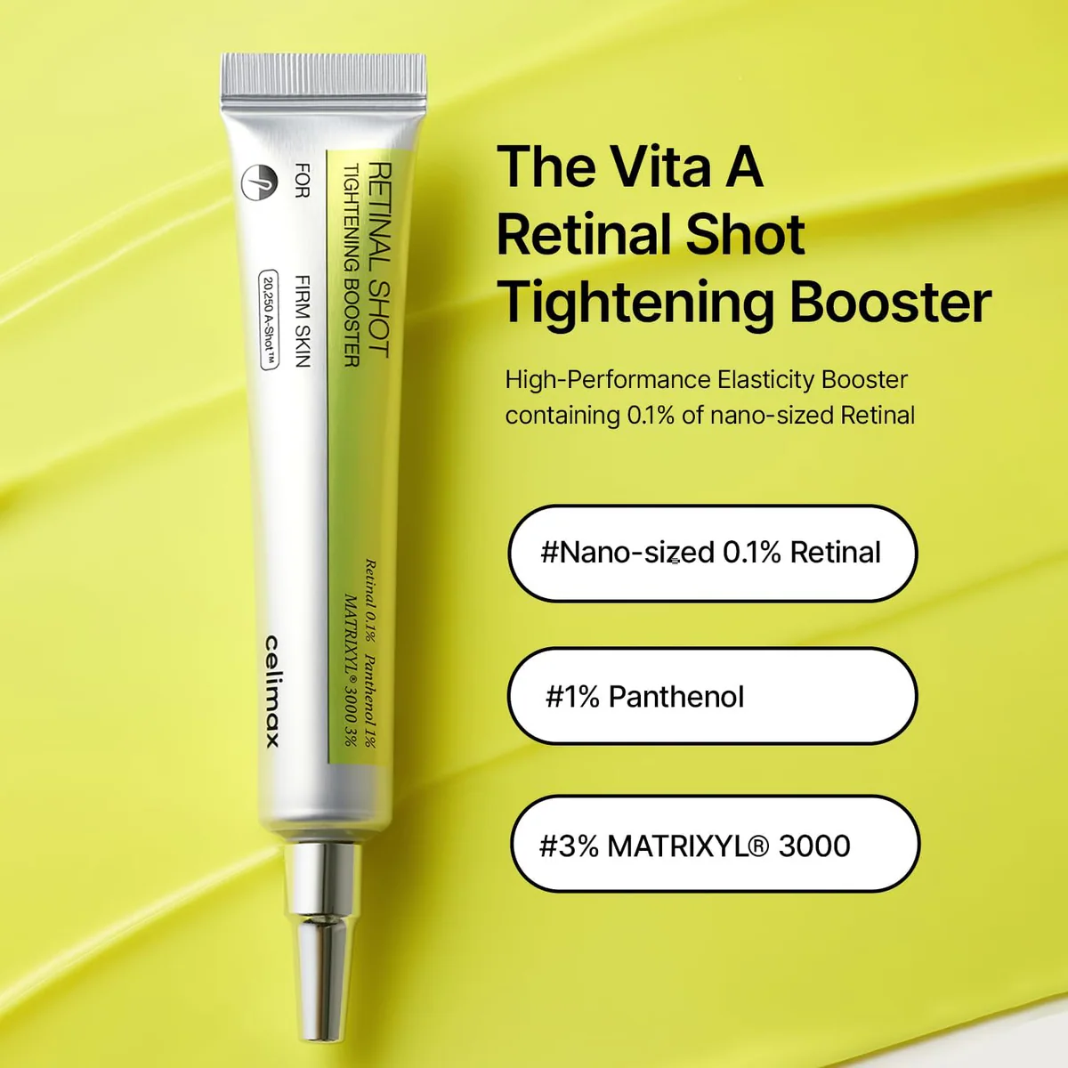 بوستر رتینال سلیمکس celimax The Vita-A Retinal Shot Tightening Booster حجم 15 میلی‌لیتر؛ نمای تکمیلی 4