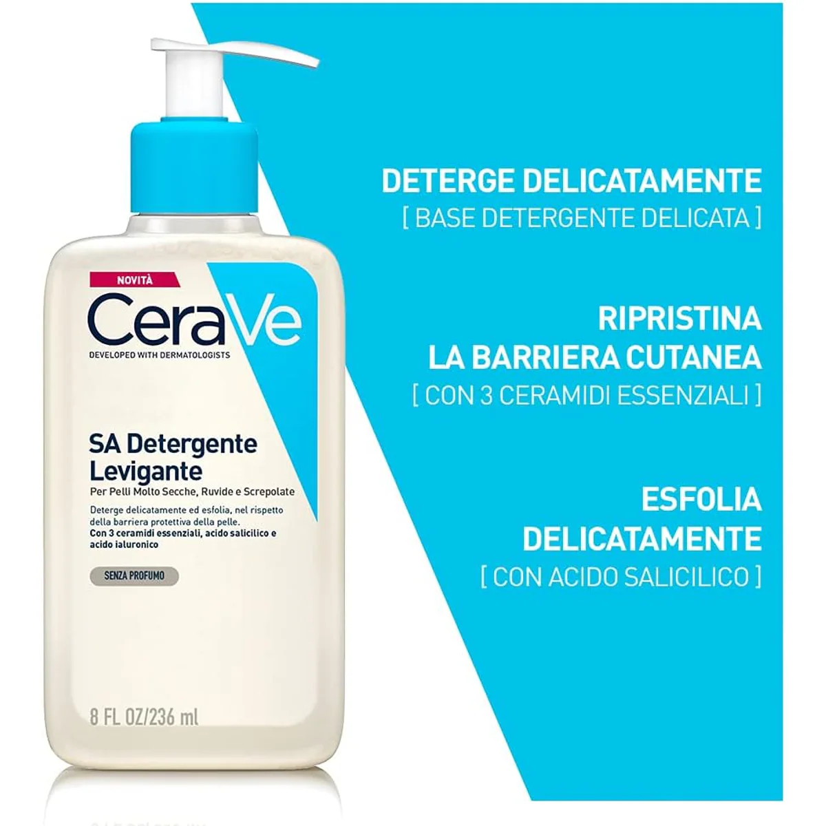 کرم نرم‌کننده بدن سراوی CeraVe SA Smoothing Cream با 10٪ اوره وزن 340 گرم؛ نمای تکمیلی 6