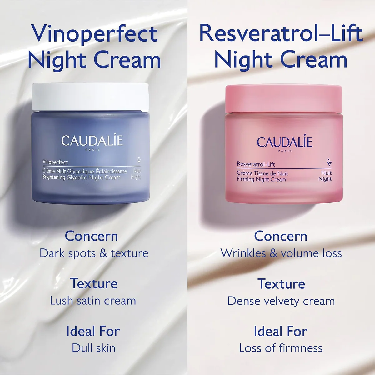 کرم شب کدلی Caudalie Vinoperfect Brightening Glycolic Night Cream حجم 50 میلی‌لیتر؛ نمای تکمیلی 7