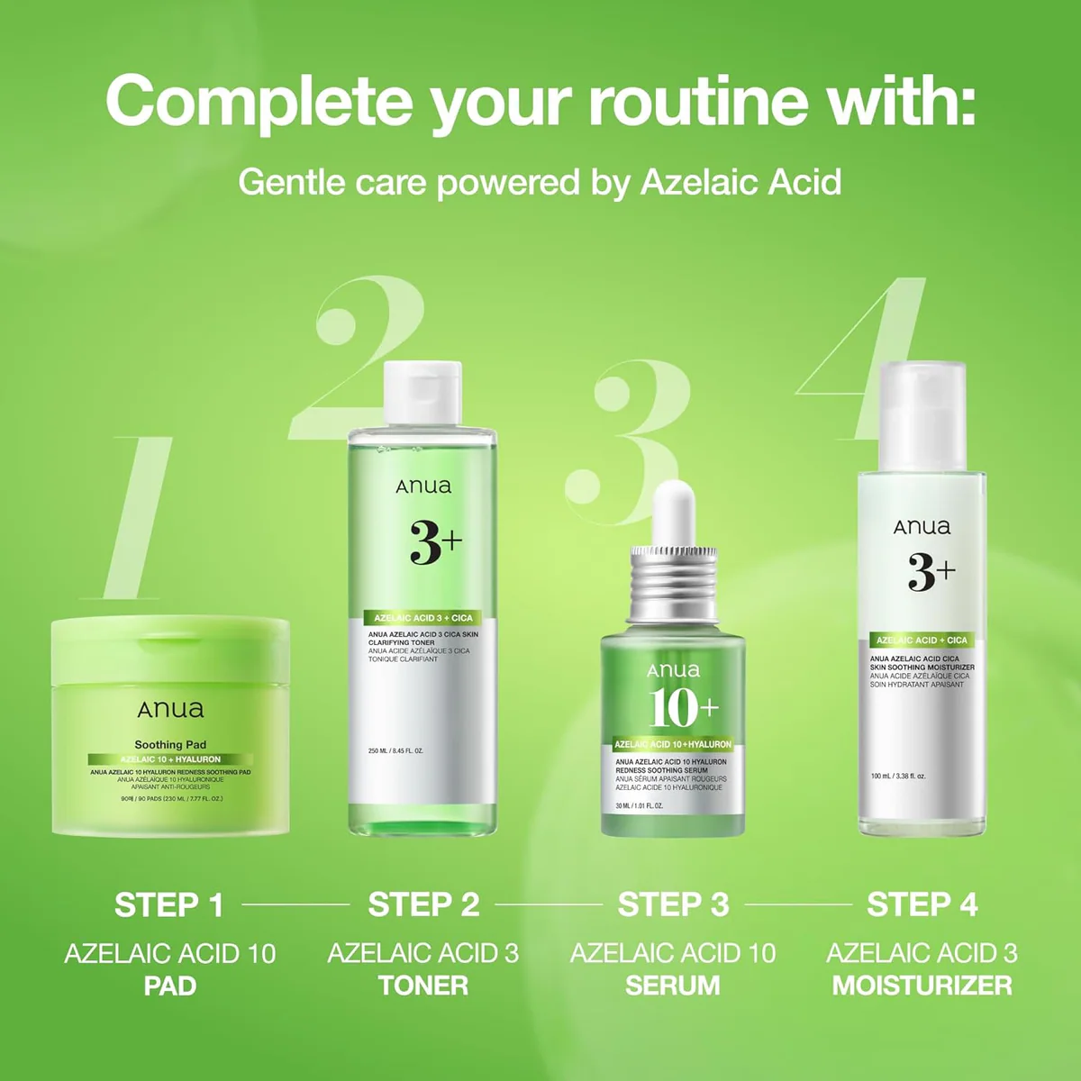 سرم آزالئیک اسید آنوا Anua Azelaic Acid 10 Hyaluron Redness Soothing Serum حجم 30 میلی‌لیتر؛ نمای تکمیلی 3