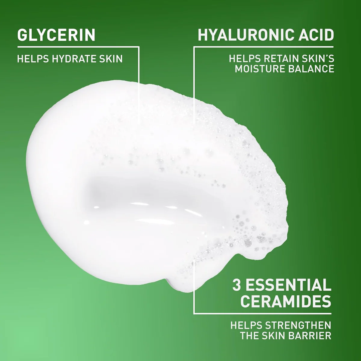 شوینده آبرسان سراوی CeraVe Hydrating Cream-to-Foam Cleanser حجم 236 میلی‌لیتر؛ نمای تکمیلی 3