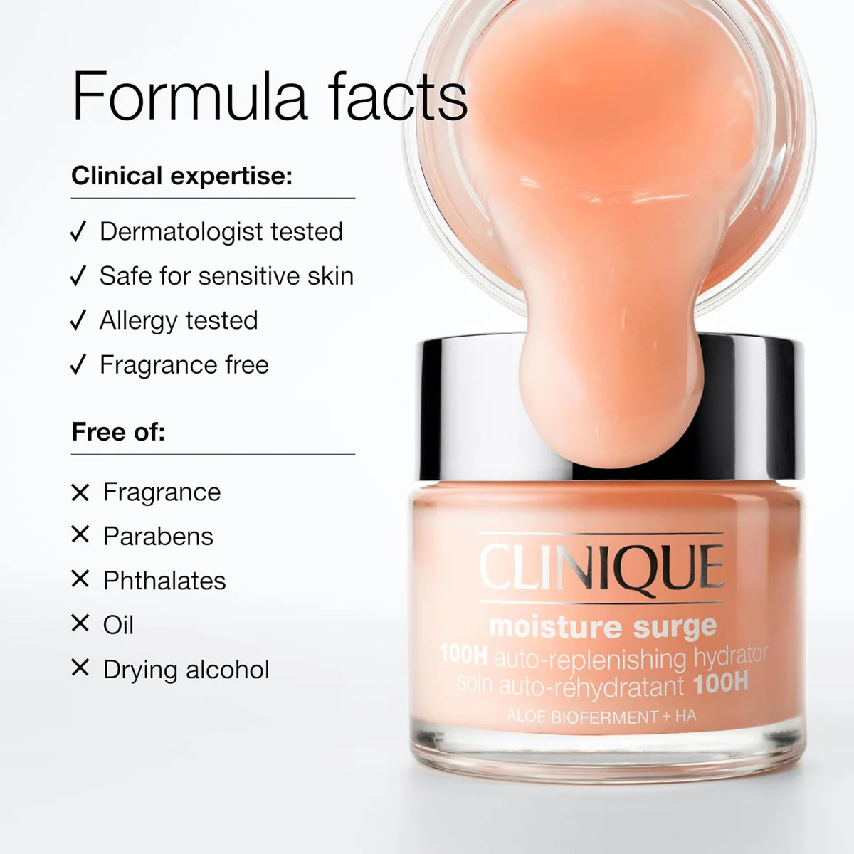 ژل‌کرم آبرسان کلینیک Clinique Moisture Surge 100H Auto-Replenishing Hydrator حجم 125 میلی‌لیتر؛ نمای تکمیلی 6