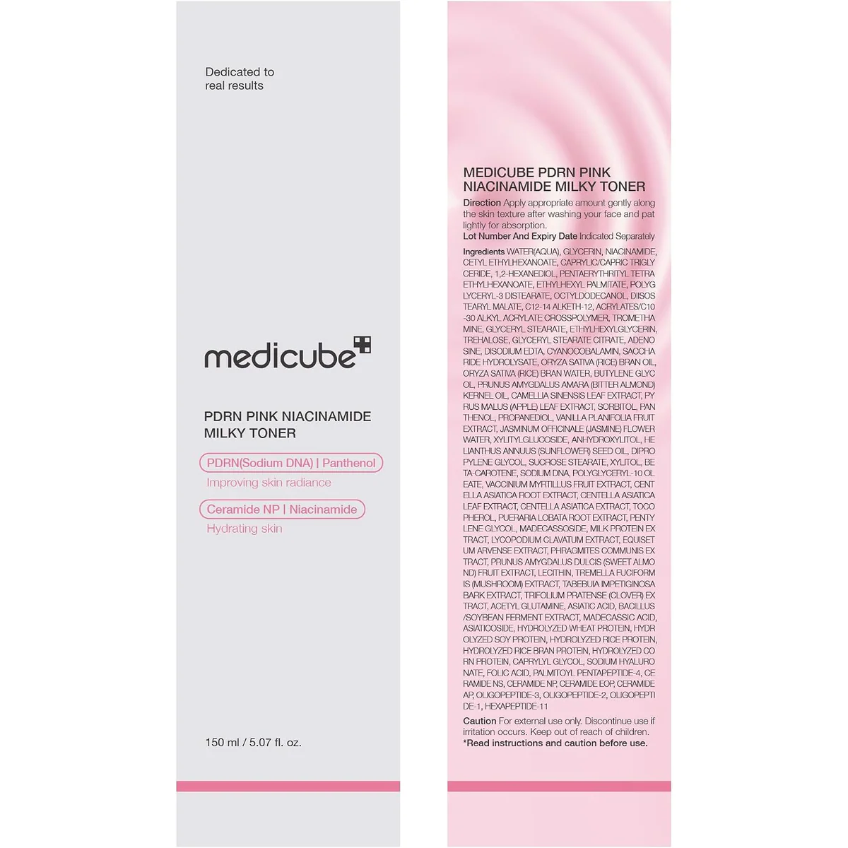 تونر شیری مدیکیوب Medicube PDRN Pink Niacinamide Milky حجم 150 میلی‌لیتر؛ نمای تکمیلی 2