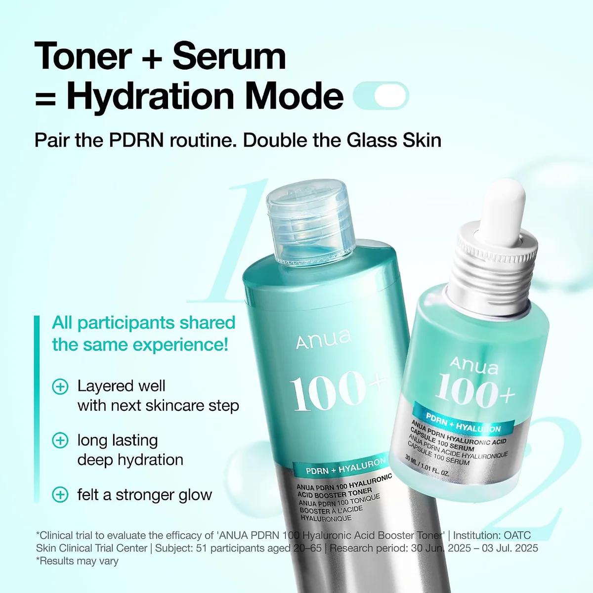 تونر بوستر آنوا Anua PDRN 100 Hyaluronic Acid حجم 250 میلی‌لیتر؛ نمای تکمیلی 3