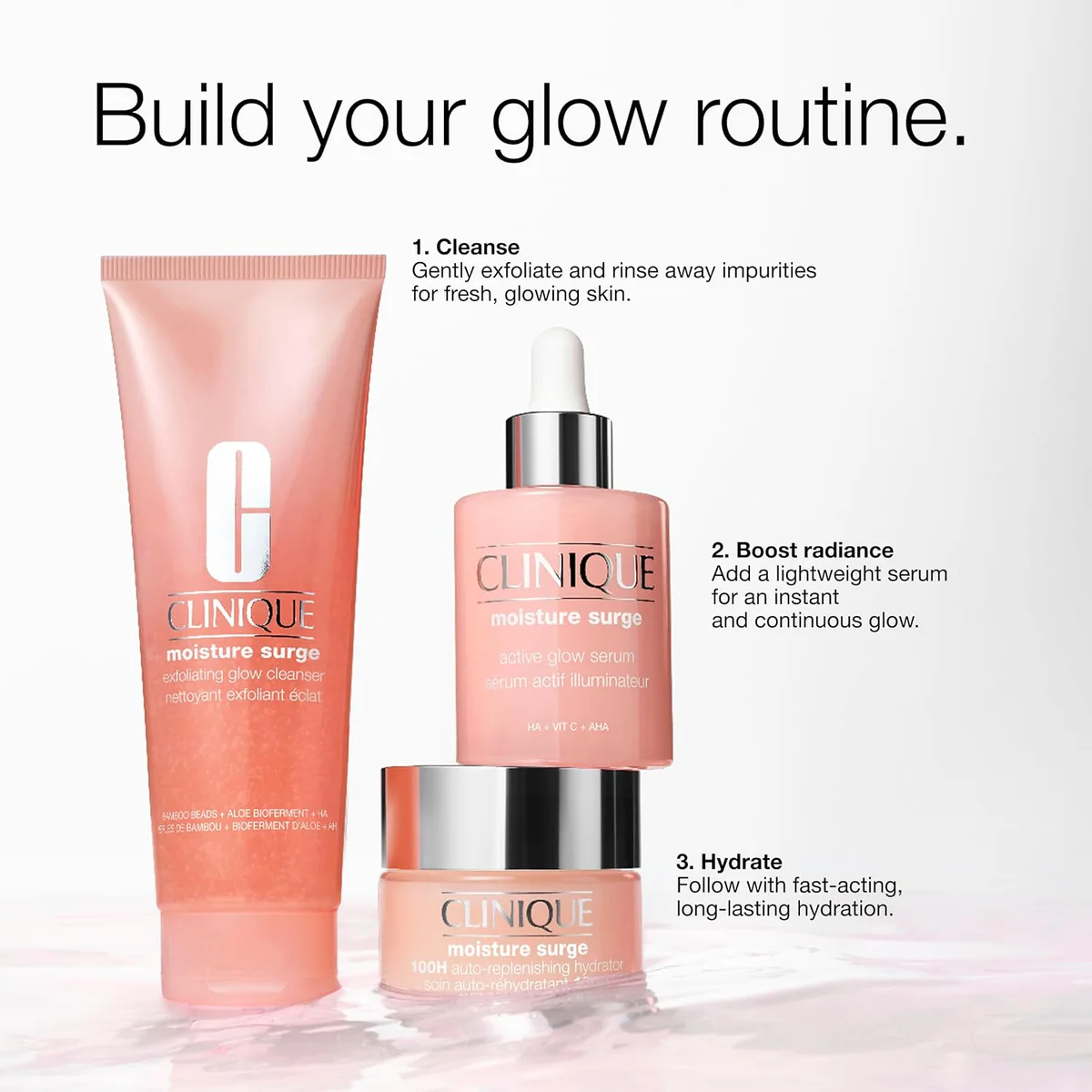 ژل‌کرم آبرسان کلینیک Clinique Moisture Surge 100H Auto-Replenishing Hydrator حجم 125 میلی‌لیتر؛ نمای تکمیلی 4