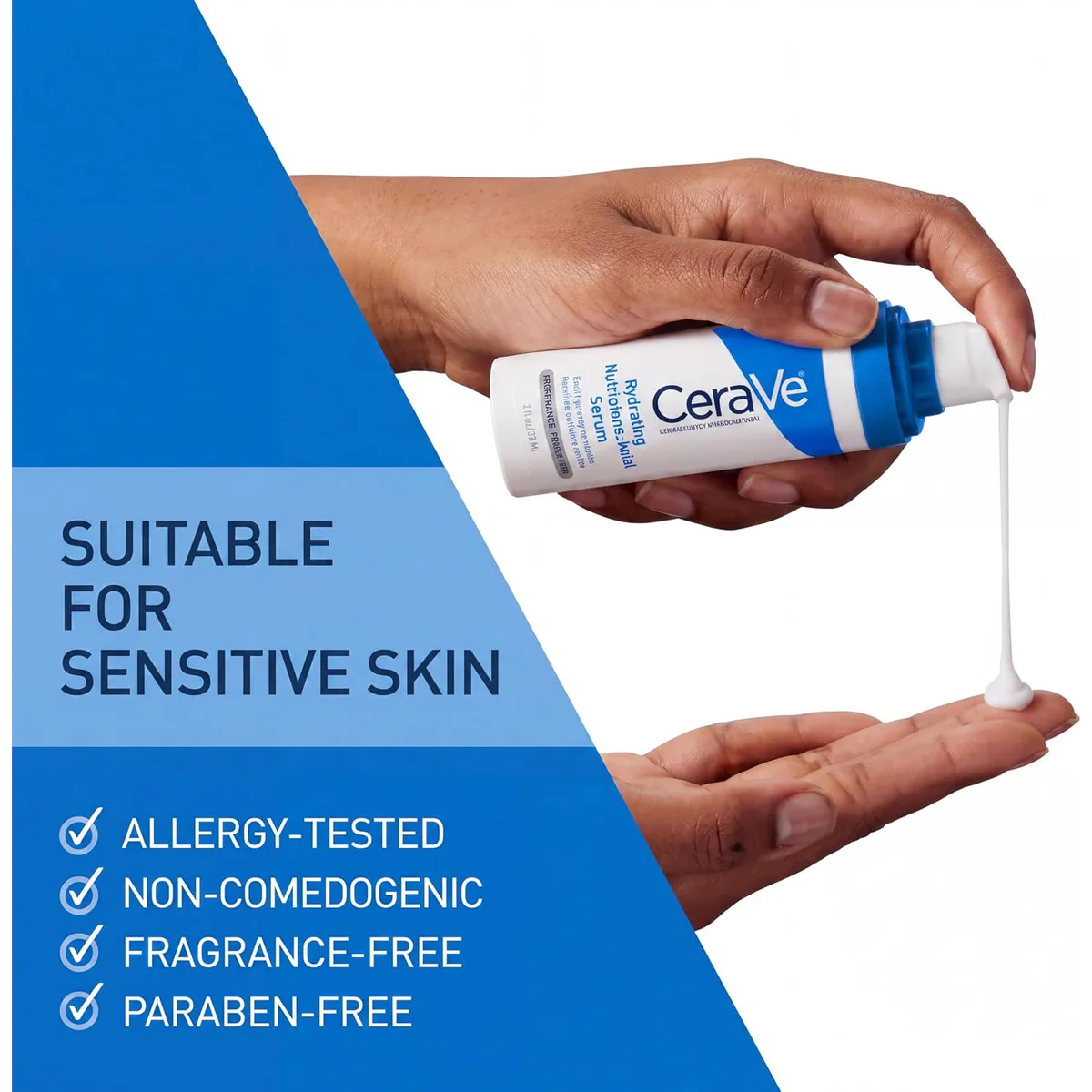 سرم آبرسان سراوی CeraVe Hydrating Hyaluronic Acid Serum حجم 30 میلی‌لیتر؛ نمای تکمیلی 7