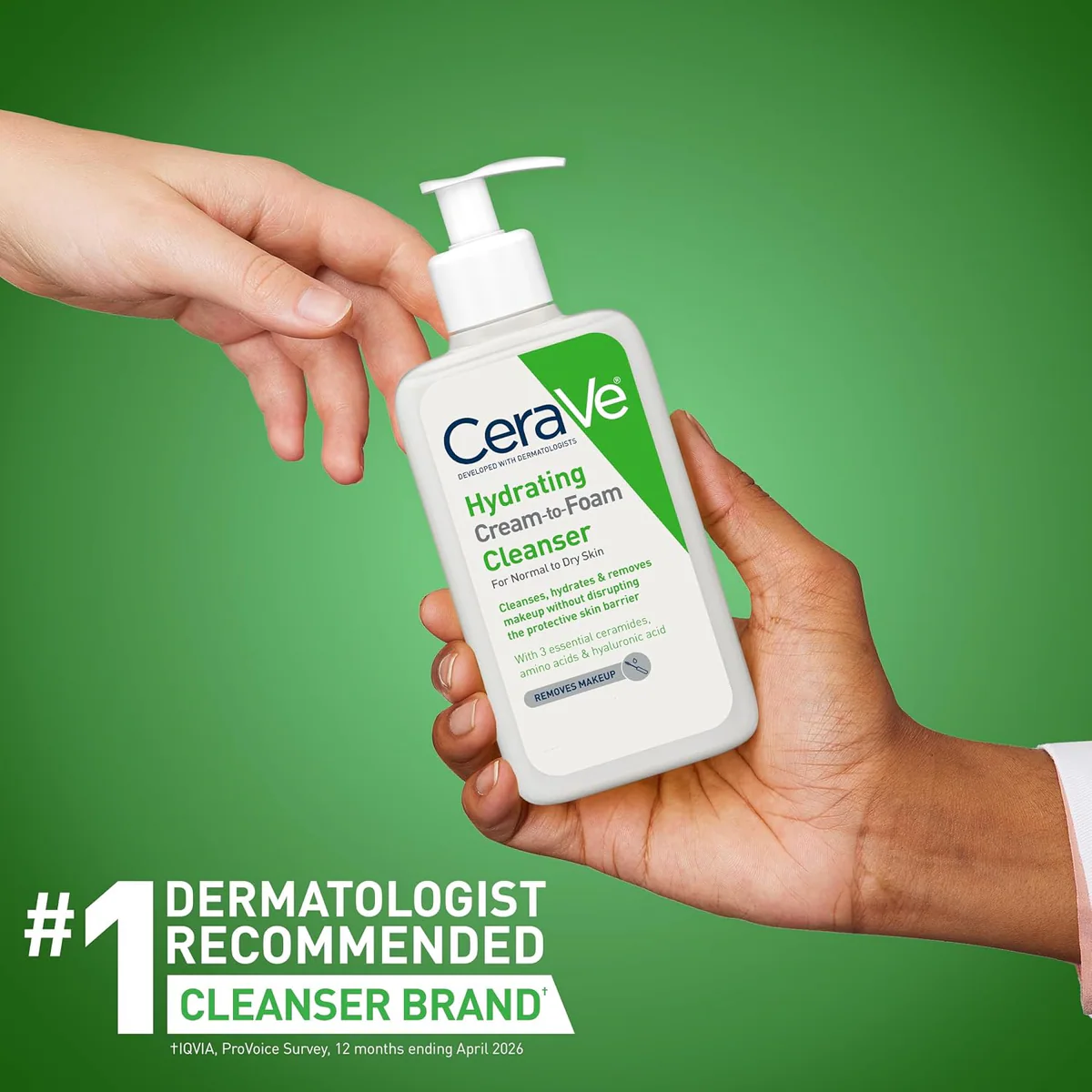 شوینده آبرسان سراوی CeraVe Hydrating Cream-to-Foam Cleanser حجم 236 میلی‌لیتر؛ نمای تکمیلی 5