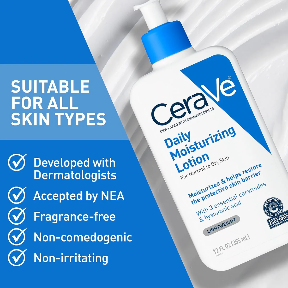 لوسیون مرطوب‌کننده سراوی CeraVe Moisturising Lotion حجم 473 میلی‌لیتر؛ نمای تکمیلی 8