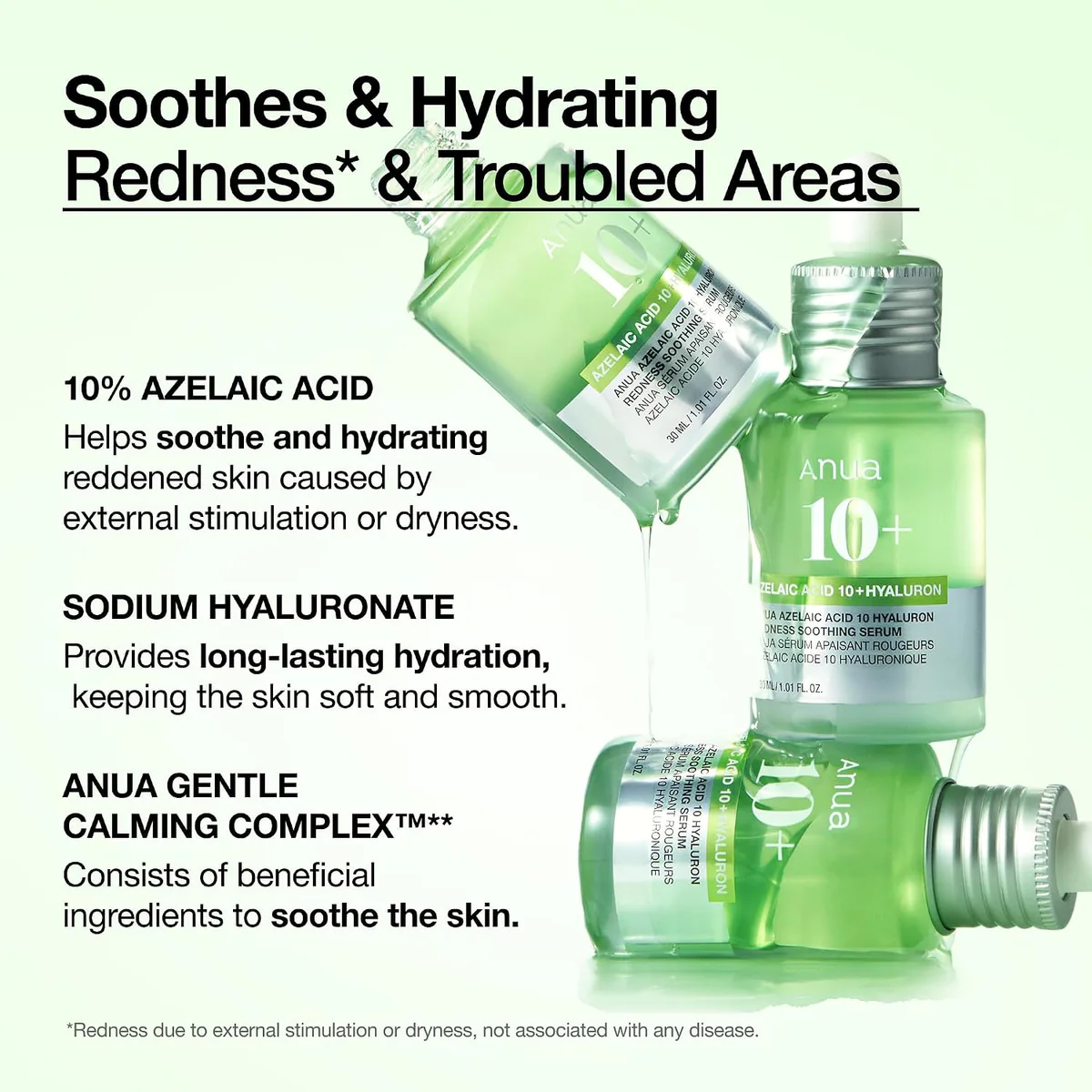 سرم آزالئیک اسید آنوا Anua Azelaic Acid 10 Hyaluron Redness Soothing Serum حجم 30 میلی‌لیتر؛ نمای تکمیلی 8