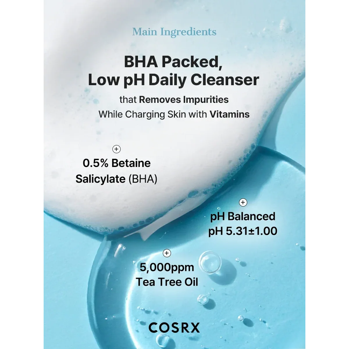 ژل شوینده کوزارکس COSRX Low pH Good Morning Gel Cleanser حجم 150 میلی‌لیتر؛ نمای تکمیلی 4