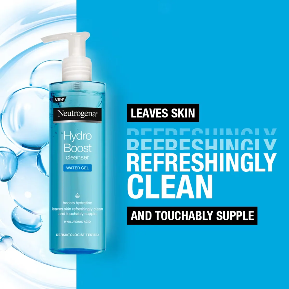 ژل شست‌وشوی صورت نوتروژینا Neutrogena Hydro Boost Water Gel Cleanser حجم 200 میلی‌لیتر؛ نمای تکمیلی 4