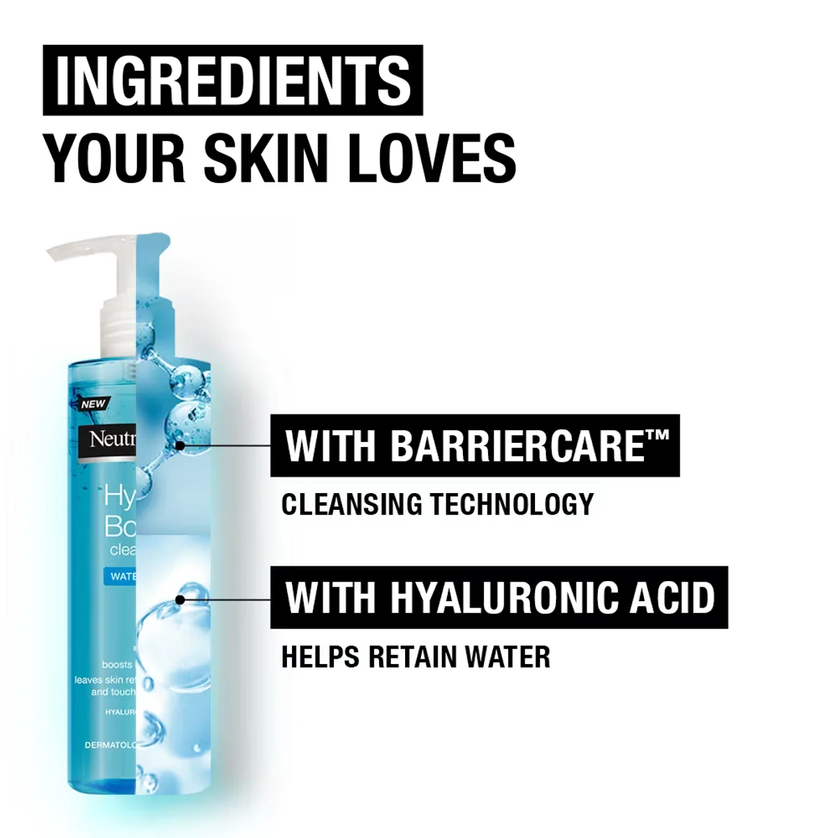 ژل شست‌وشوی صورت نوتروژینا Neutrogena Hydro Boost Water Gel Cleanser حجم 200 میلی‌لیتر؛ نمای تکمیلی 6