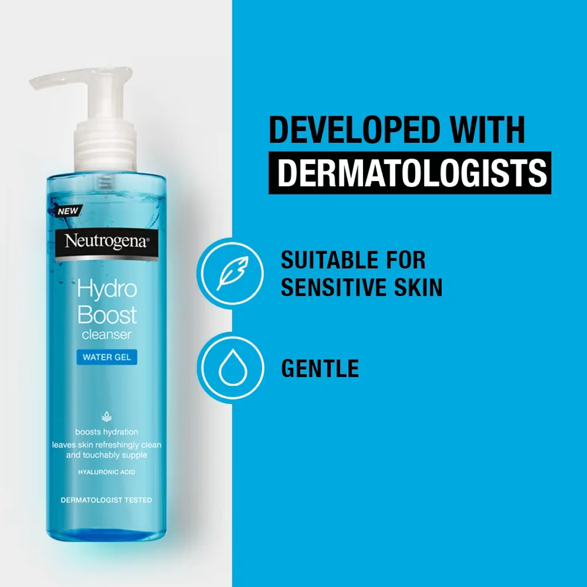 ژل شست‌وشوی صورت نوتروژینا Neutrogena Hydro Boost Water Gel Cleanser حجم 200 میلی‌لیتر؛ نمای تکمیلی 7